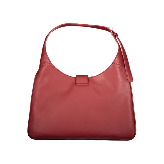 Red Polyethylene Women Handbag-Mario Valentino-LabelTerrace.com