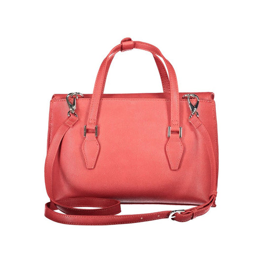 Red Polyethylene Women Handbag-Mario Valentino-LabelTerrace.com