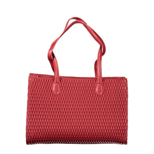 Red Polyethylene Women Handbag-Mario Valentino-LabelTerrace.com