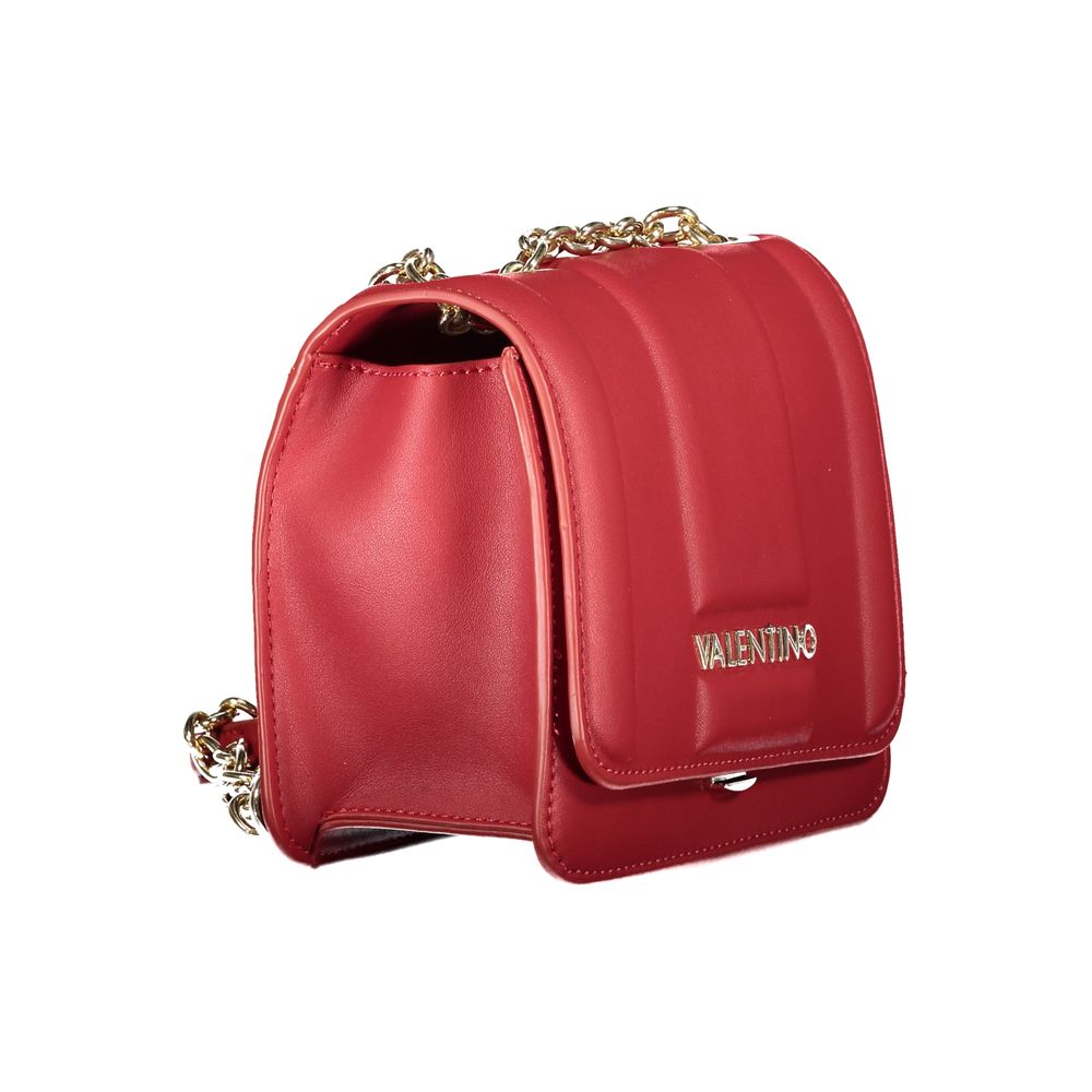 Red Polyethylene Women Handbag-Mario Valentino-LabelTerrace.com