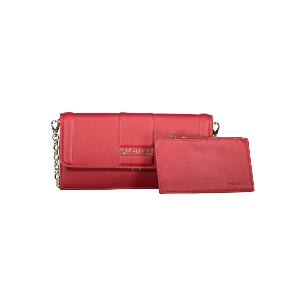 Red Polyethylene Women Handbag-Mario Valentino-LabelTerrace.com