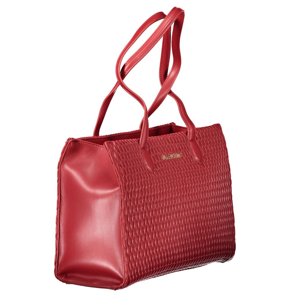 Red Polyethylene Women Handbag-Mario Valentino-LabelTerrace.com