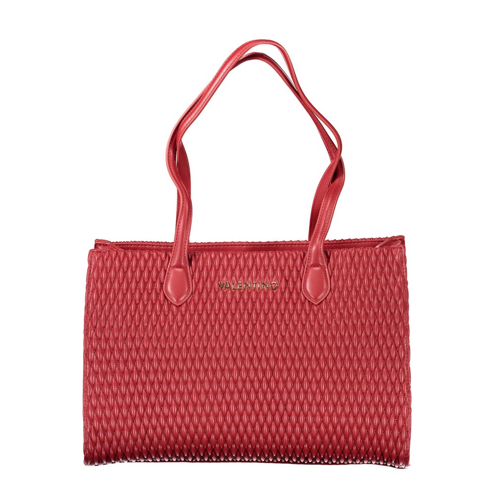 Red Polyethylene Women Handbag-Mario Valentino-LabelTerrace.com