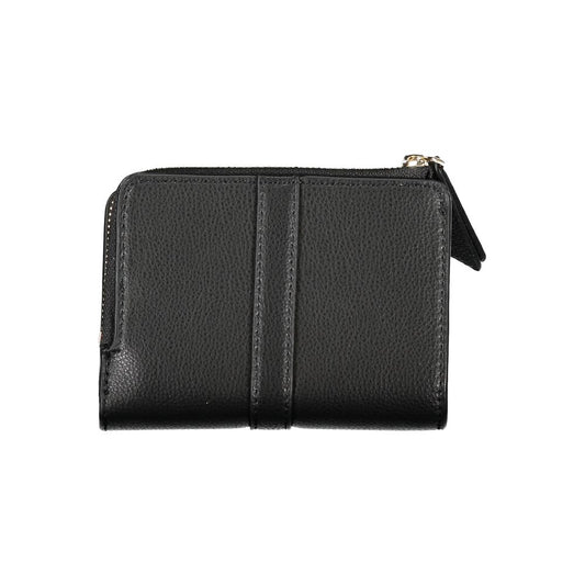 Sleek Black Zip Wallet with Coin Purse-Tommy Hilfiger-LabelTerrace.com