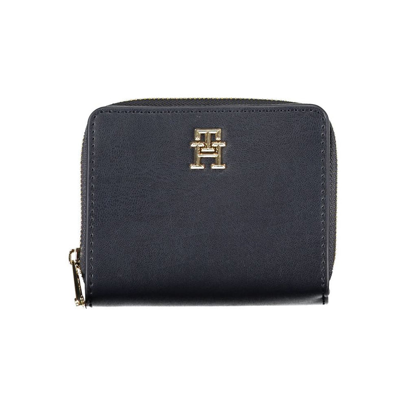 Sleek Blue Polyethylene Wallet-Tommy Hilfiger-LabelTerrace.com