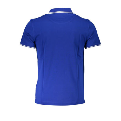 Sleek Short Sleeved Contrast Polo-Harmont & Blaine-LabelTerrace.com