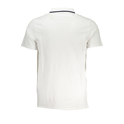 Sleek White Cotton Polo with Contrast Accents-Fila-LabelTerrace.com