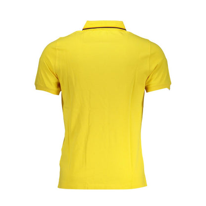 Sunny Yellow Contrast Detail Polo-K-WAY-LabelTerrace.com