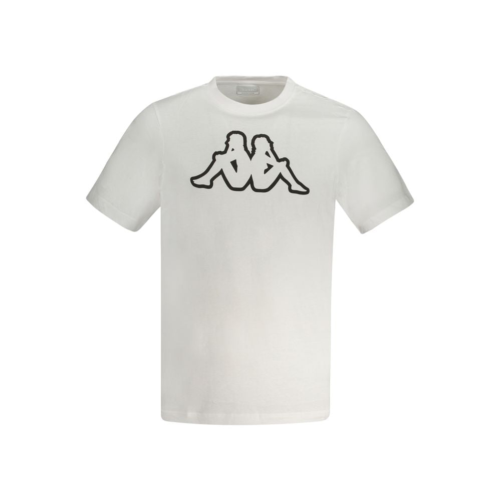 White Cotton Men T-Shirt-Kappa-LabelTerrace.com