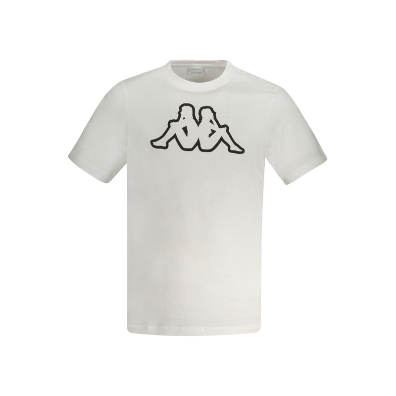 White Cotton Men T-Shirt-Kappa-LabelTerrace.com