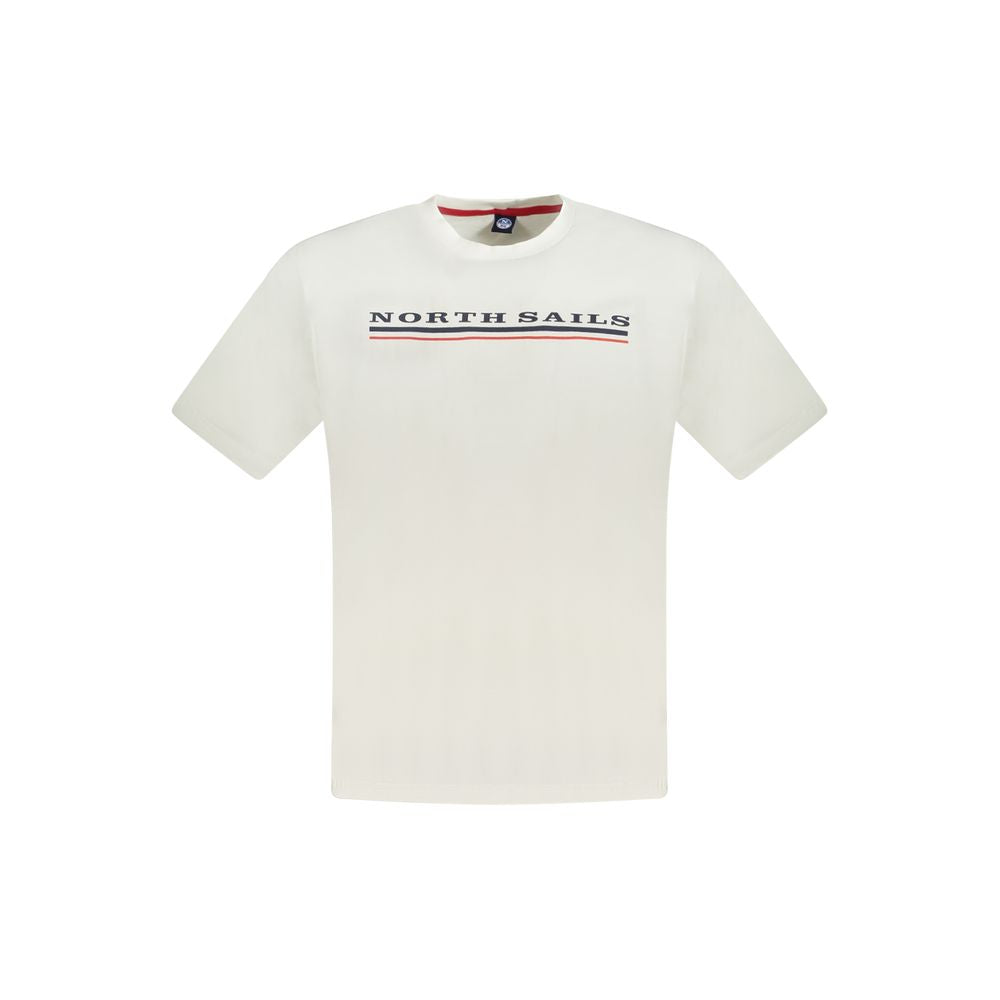 White Cotton Men T-Shirt-North Sails-LabelTerrace.com