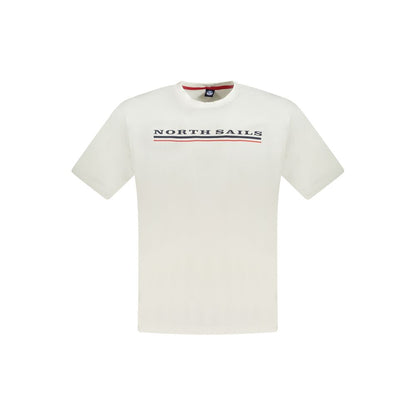 White Cotton Men T-Shirt-North Sails-LabelTerrace.com