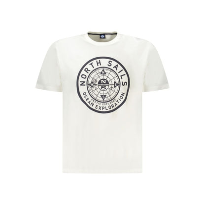 White Cotton Men T-Shirt-North Sails-LabelTerrace.com