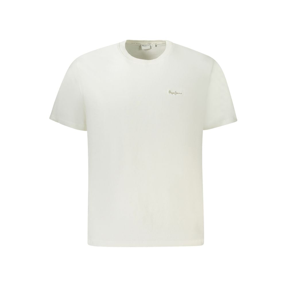 White Cotton Men T-Shirt-Pepe Jeans-LabelTerrace.com
