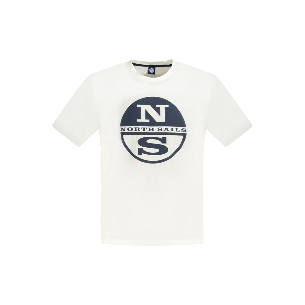 White Cotton Mens TShirt-North Sails-LabelTerrace.com