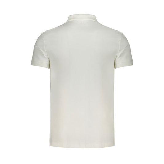 White Cotton Polo Shirt-Calvin Klein-LabelTerrace.com