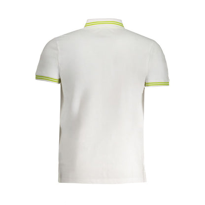 White Cotton Polo Shirt-Cavalli Class-LabelTerrace.com