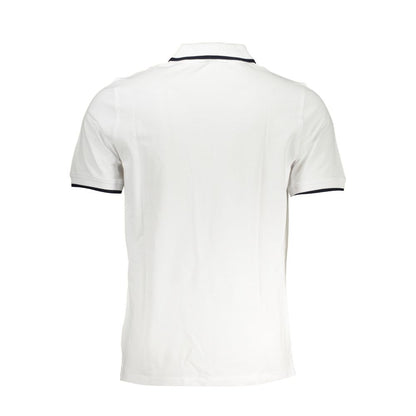 White Cotton Polo Shirt-K-WAY-LabelTerrace.com