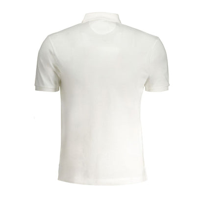 White Cotton Polo Shirt-La Martina-LabelTerrace.com