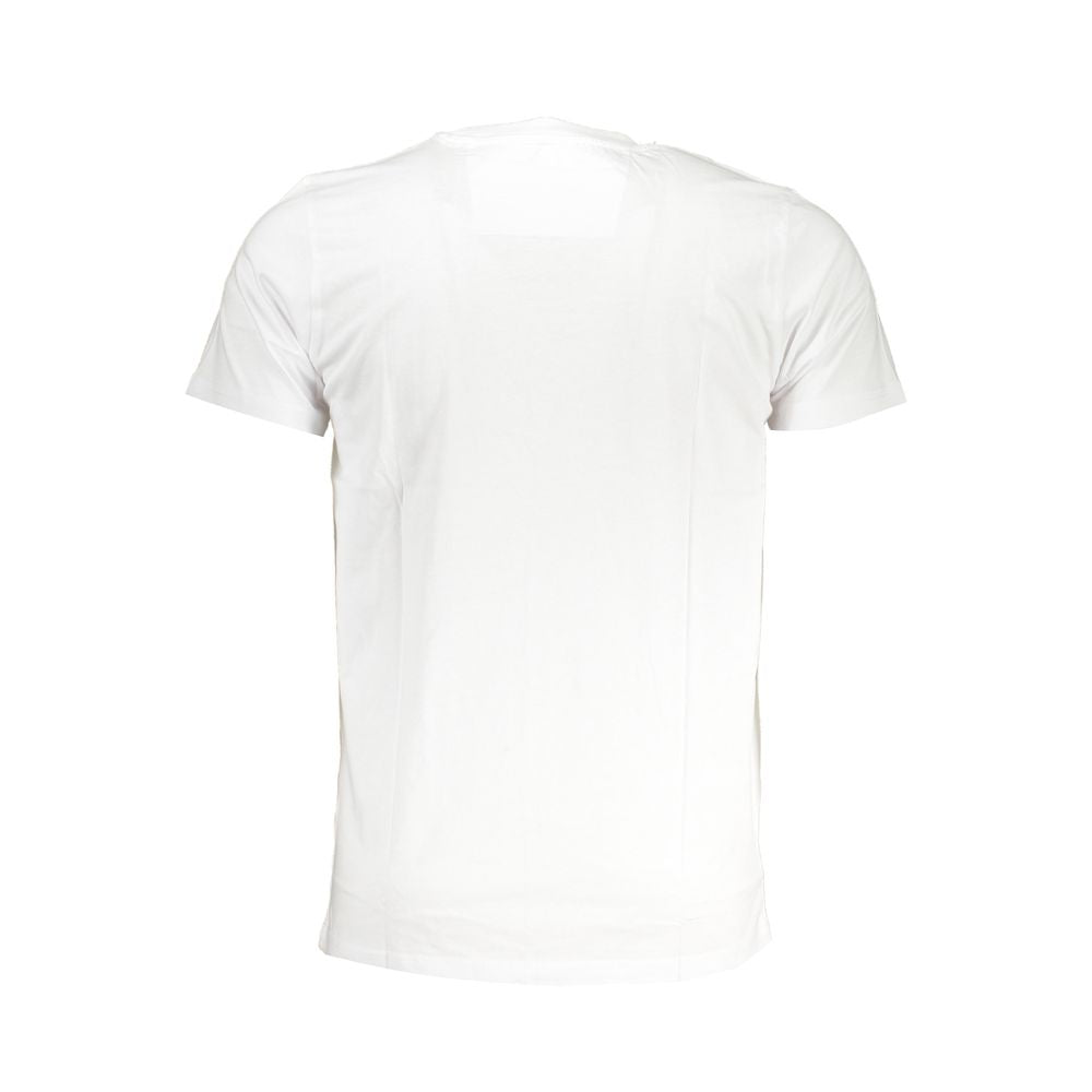 White Cotton T-Shirt-Cavalli Class-LabelTerrace.com