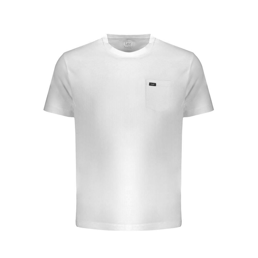 White Cotton T-Shirt-Lee-LabelTerrace.com