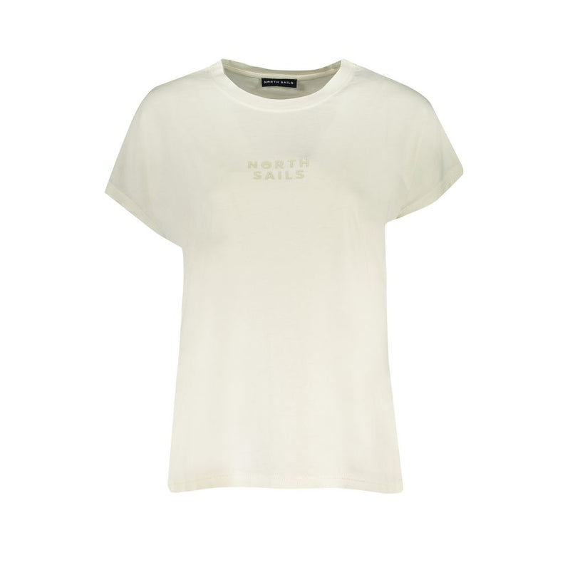 White Cotton T-Shirt-North Sails-LabelTerrace.com
