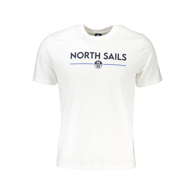 White Cotton T-Shirt-North Sails-LabelTerrace.com