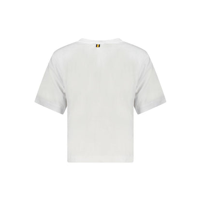 White Cotton Women T-Shirt-K-WAY-LabelTerrace.com
