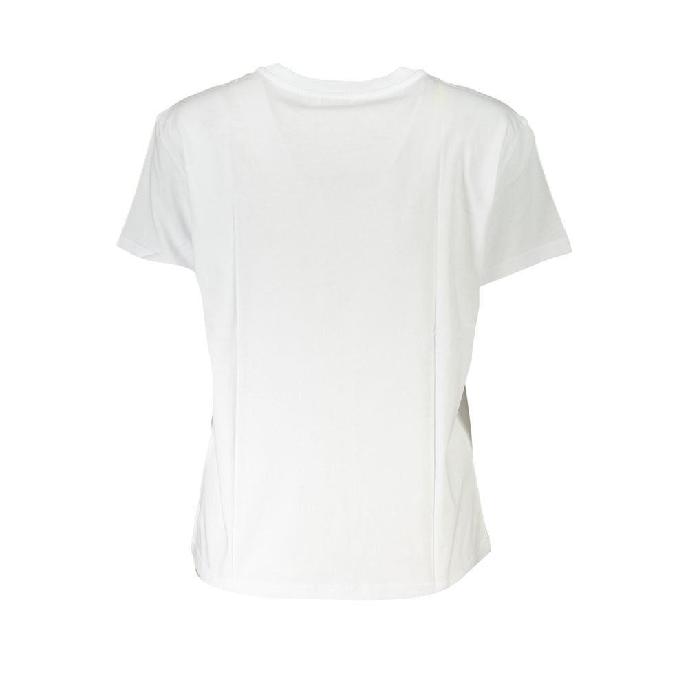 White Cotton Women T-Shirt-Patrizia Pepe-LabelTerrace.com