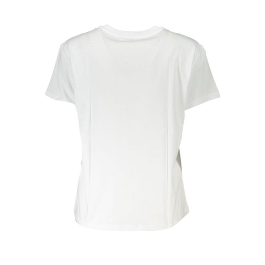 White Cotton Women T-Shirt-Patrizia Pepe-LabelTerrace.com