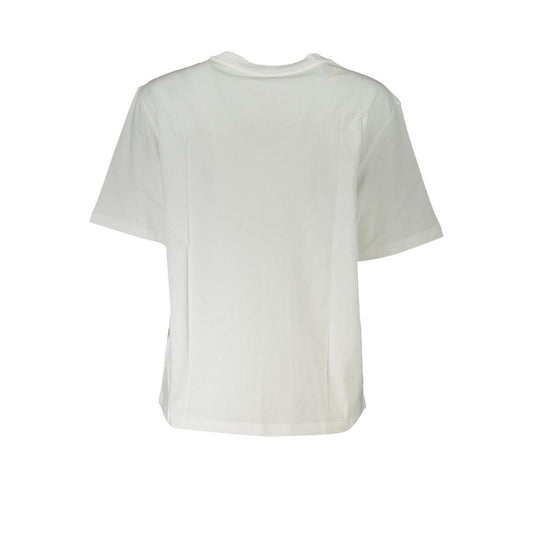 White Cotton Women T-Shirt-Patrizia Pepe-LabelTerrace.com