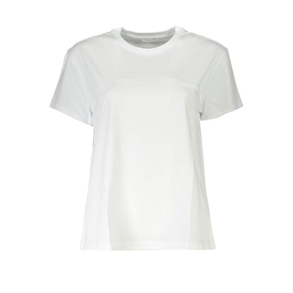 White Cotton Women T-Shirt-Patrizia Pepe-LabelTerrace.com