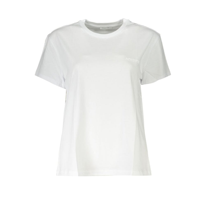 White Cotton Women T-Shirt-Patrizia Pepe-LabelTerrace.com