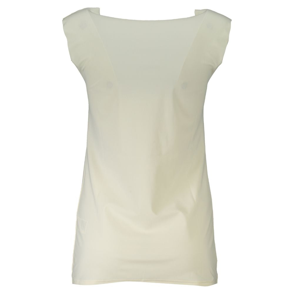 White Elastane Tank Top-Patrizia Pepe-LabelTerrace.com