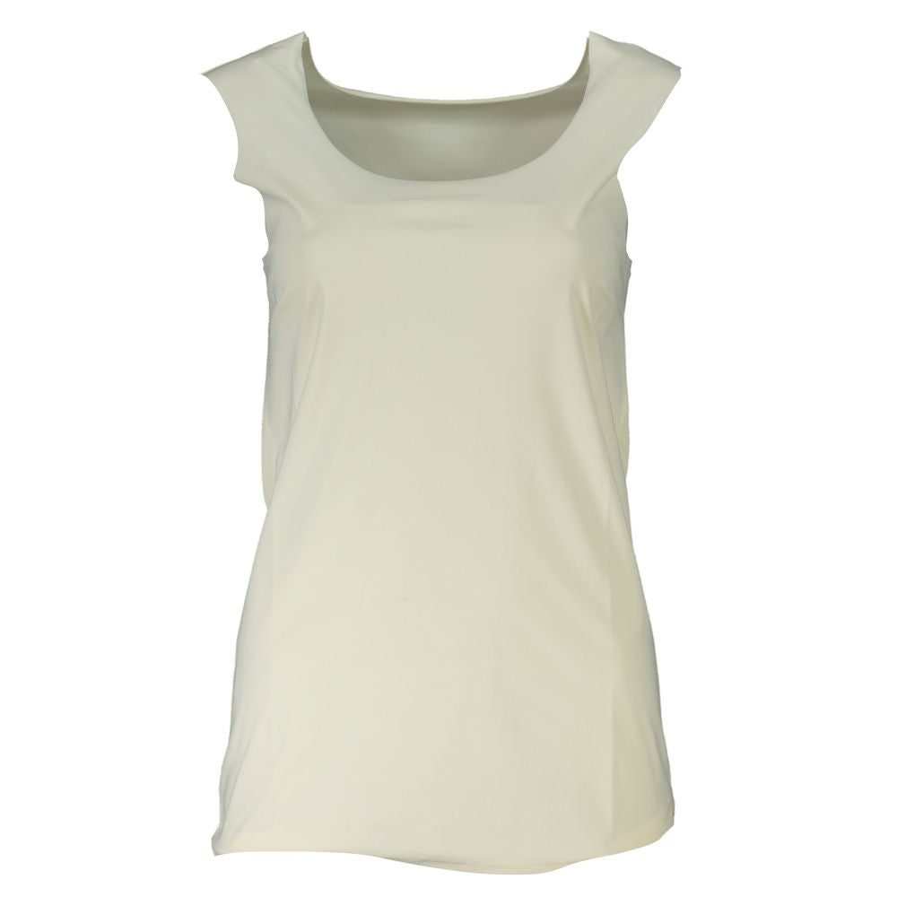 White Elastane Tank Top-Patrizia Pepe-LabelTerrace.com