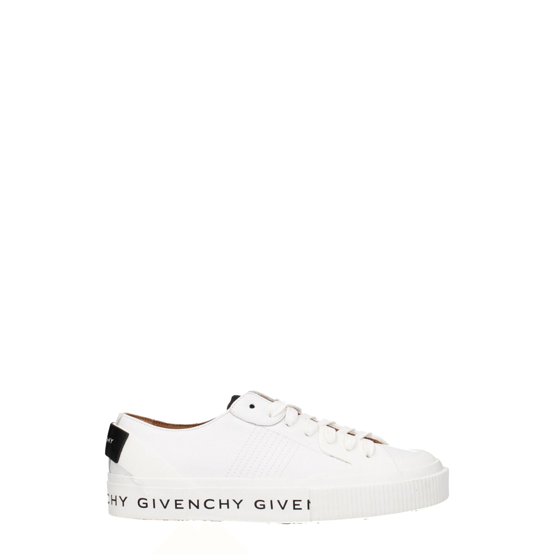 White Leather Low Top Sneakers-Givenchy-LabelTerrace.com