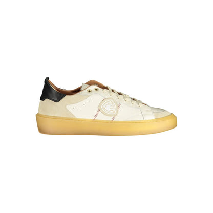 White Leather Men Sneaker-Blauer-LabelTerrace.com