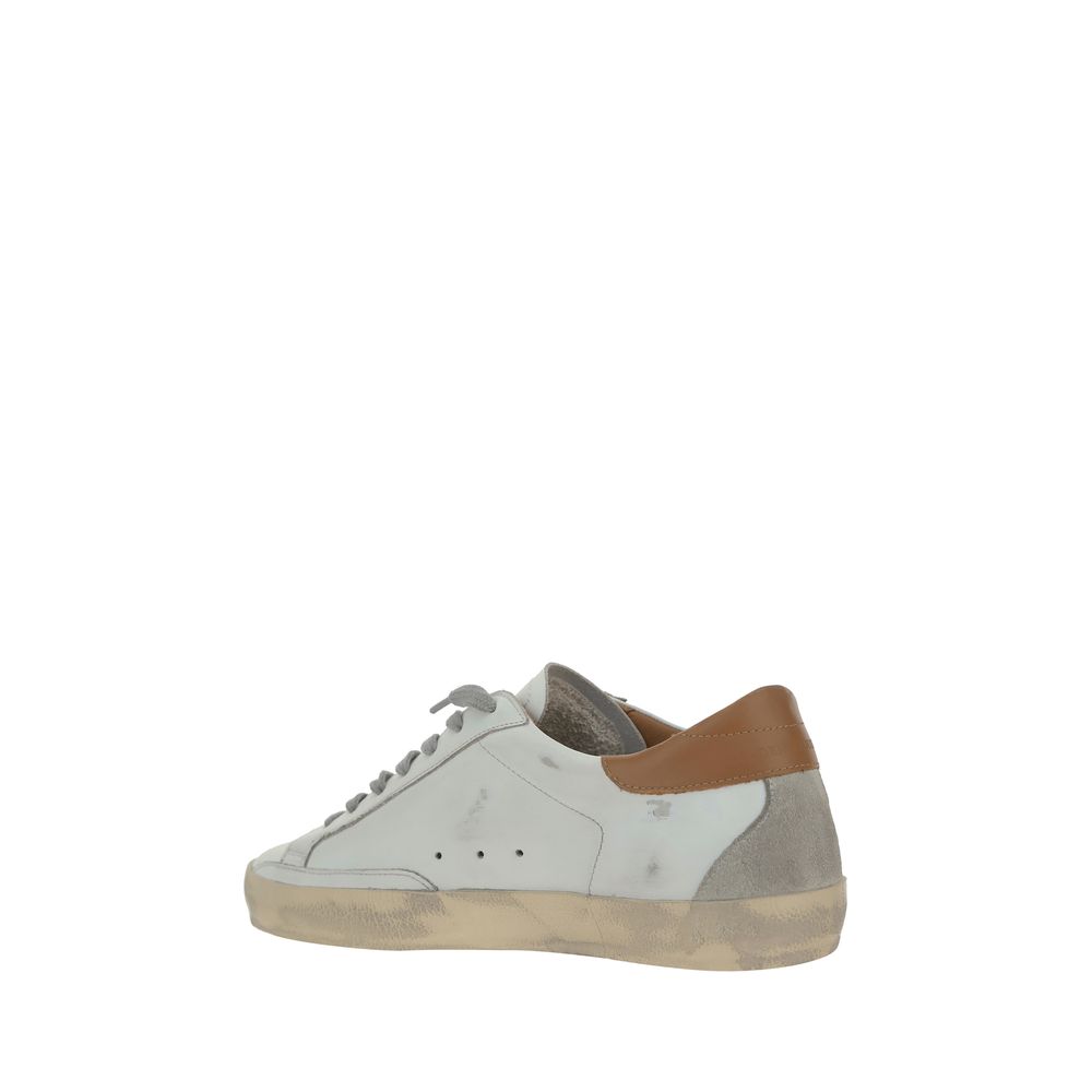 White Leather Superstar Sneakers-Golden Goose-LabelTerrace.com