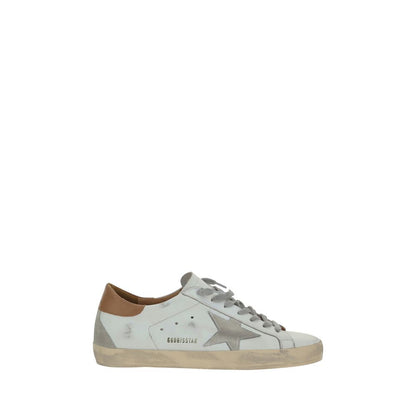 White Leather Superstar Sneakers-Golden Goose-LabelTerrace.com