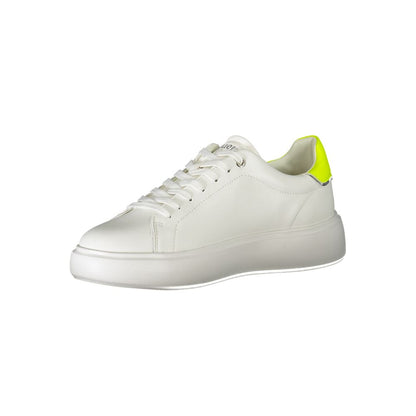White Polyester Sneaker-Blauer-LabelTerrace.com
