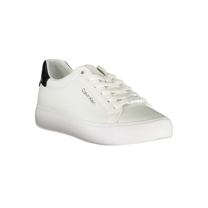 White Polyester Sneaker-Calvin Klein-LabelTerrace.com