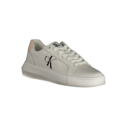 White Polyester Sneaker-Calvin Klein-LabelTerrace.com