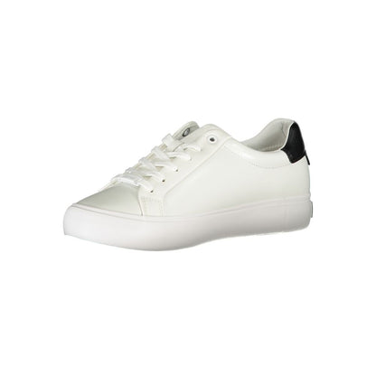 White Polyester Sneaker-Calvin Klein-LabelTerrace.com
