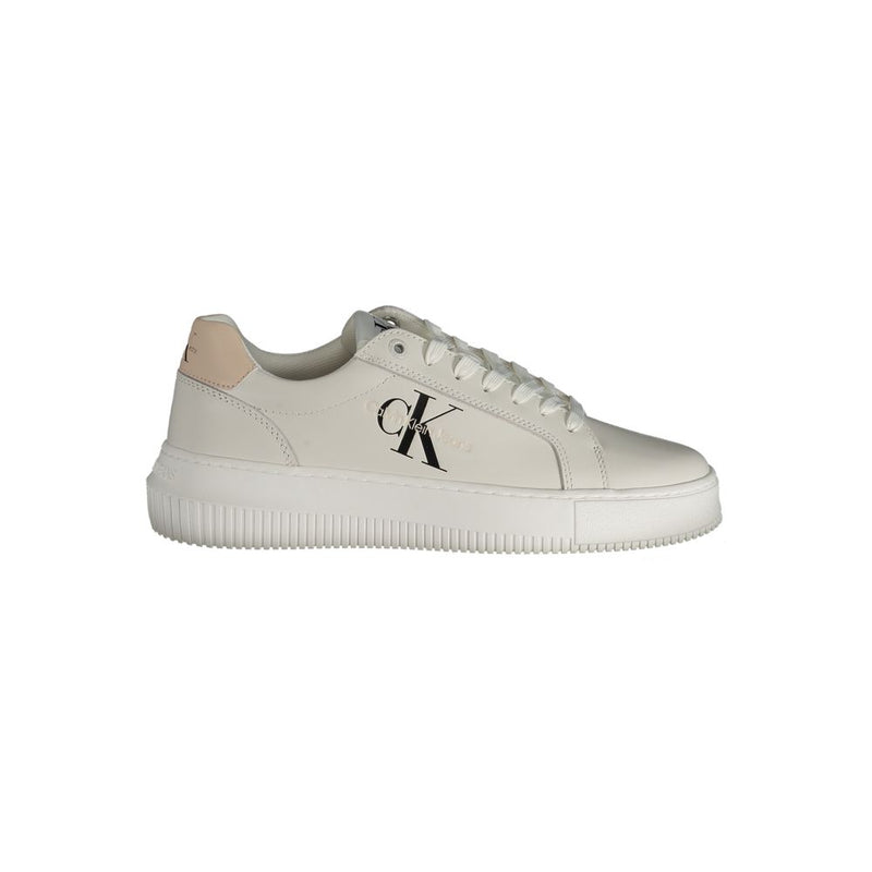 White Polyester Sneaker-Calvin Klein-LabelTerrace.com