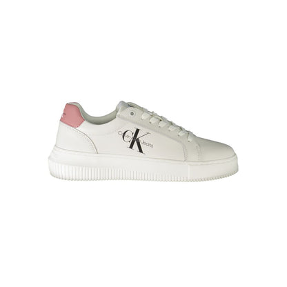 White Polyester Sneaker-Calvin Klein-LabelTerrace.com