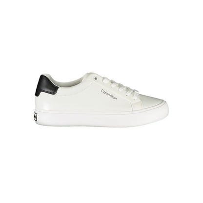 White Polyester Sneaker-Calvin Klein-LabelTerrace.com