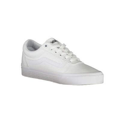 White Polyester Sneaker-Vans-LabelTerrace.com