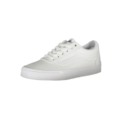 White Polyester Sneaker-Vans-LabelTerrace.com
