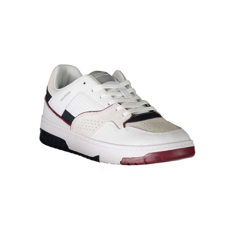 White Polyethylene Men Sneaker-Tommy Hilfiger-LabelTerrace.com
