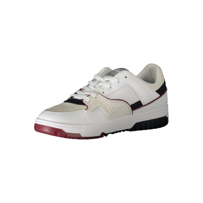 White Polyethylene Men Sneaker-Tommy Hilfiger-LabelTerrace.com
